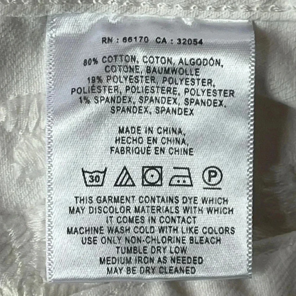 Pilcro And The Letterpress Embroidered Jean Jacket, White, Women’s Size XS‎ - Picture 13 of 13